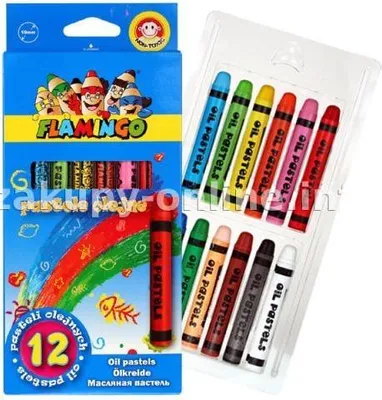 Produktbild von Titanum Flamingo Ölpastellkreiden 12 Farben Set