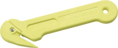 Produktbild von Gurtmesser Neongelb Gurttrenner ABS Griff Feuerwehr THL Gurtschneider