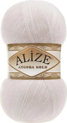Produktbild von Alize Angora Gold 599 Elfenbein Wolle-Acryl Garn 100g 550m