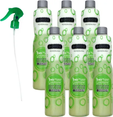 Produktbild von Morfose Reach Two Phase Biotin 6 x 400 ml Conditioner für alle Haartypen Set
