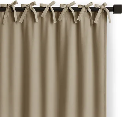 Produktbild von Gardine Bindeband Aufhängung Vorhang Verdunkelnd Einfarbig 140x250 cm Carli Beige