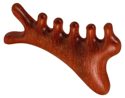 Produktbild von Ergonomischer Holz-Massagekamm für die Kopfhaut