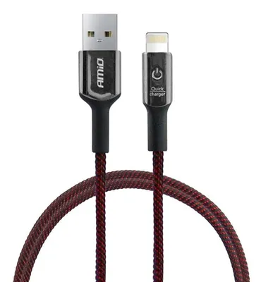 Produktbild von Lade- und Synchronisationskabel USB-A auf Lightning, 1m, Schwarz, UC-10 Serie