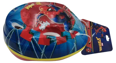 Image de Casque vélo Volare spider-Man garçons bleu/rouge taille 51-55 cm