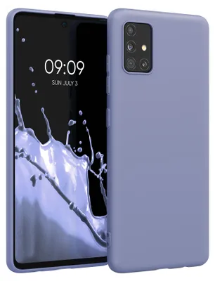 Produktbild von kwmobile Handyhülle für Samsung Galaxy A51 Hülle - TPU Case - Kabelloses Laden - Schutzhülle Cover in Lavendelgrau