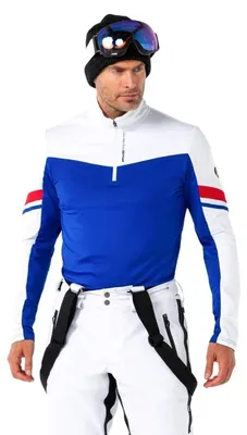 Produktbild von Falcon Herren Skipullover für Wintersport, atmungsaktiv und wärmeisolierend, Größe M
