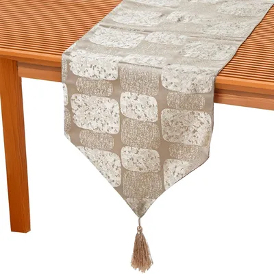 Produktbild von Polyester Tischläufer Creme 30 x 1 x 180 cm