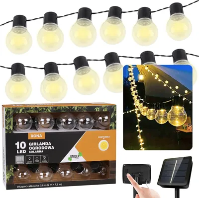 Produktbild von Solar-Gartengirlande 10 LED, Lichterkette 3,8m