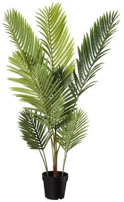 Image de Palmier artificiel avec pot en plastique, 70 x 70 x 119,8 cm, vert
