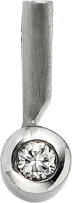 Produktbild von Solitär Anhänger Diamant Brillant 950 Platin teilmattiert Halsschmuck