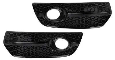 Image de Grille de phare antibrouillard avant, paire, 8R0807682A, gauche et droite, en plastique noir brillant, pour véhicule