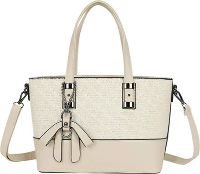 Produktbild von Gallantry, Drucktasche für Damen mit Fransen und Schultergurt, Beige