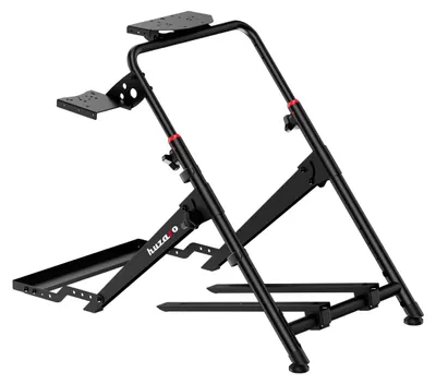 Immagine prodotto di Supporto regolabile per volante - Altezza: 65,3 - 82 cm - Metallo verniciato a polvere - Nero