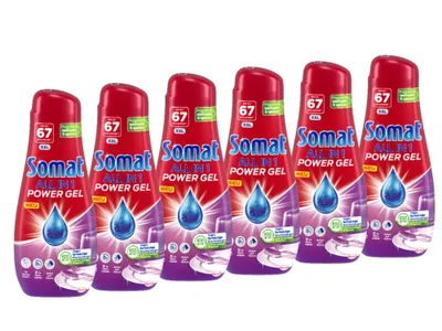 Produktbild von Somat All in 1 Power Gel Geschirrspülmittel kraftvoll im Eco-Programm (6x67 WL)