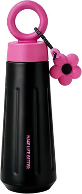 Produktbild von Thermobecher 450 ml, schwarz, auslaufsicher, fuer unterwegs