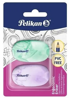 Image de Gomme Ergonomic, lot de 2, PELIKAN - HERLITZ