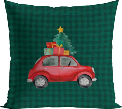 Image de Coussin de Noël CHRISTMAS CAR 40x40 cm Mybesthome Variante : taie d'oreiller avec garniture, 40x40 cm