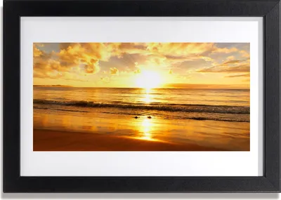 Produktbild von Bild 30x20 MDF-Rahmen Wandkunst Meer, Sonne, Landschaft