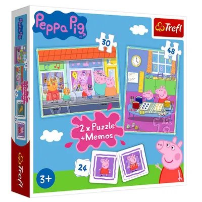 Produktbild von Memo und Puzzle Box | Peppa Wutz | Peppa Pig | Memo Spiel und 2 Puzzle