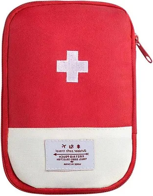 Produktbild von Portable Erste-Hilfe-Koffer mit Rotem Notfallmedikamentenkoffer für Reisen.
