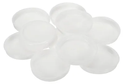 60er Set Versandrohr-Endkappen, PE, weiß, 73,5 mm ID