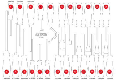 Produktbild von KS TOOLS Schaumstoffeinlage Sortimentskasten 811.3024-97 388,0mm 561,0mm 209g