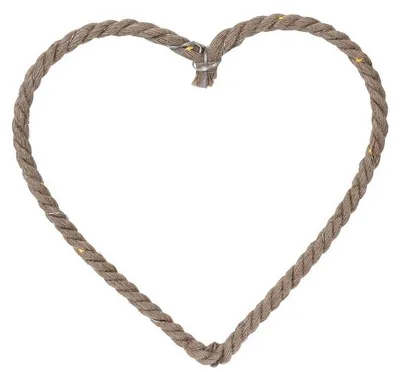 Produktbild von Hängende Dekoration JUTE LED, 25cm, Herz