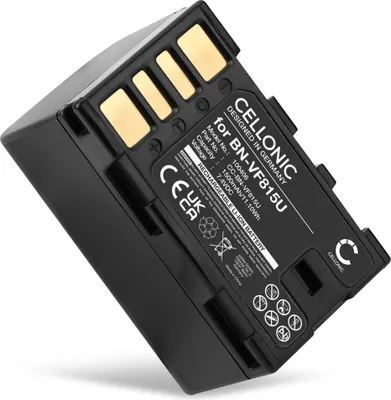 Produktbild von CELLONIC 1x Akku für Kamera Kompatibel mit JVC GC-PX100, GY-HM100, GR-D870, BN-VF808 - (1500mAh, 3.7V)