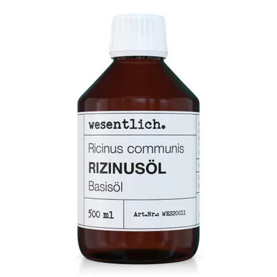 Produktbild von Rizinusöl raffiniert (500ml) - ohne Zusatzstoffe - nur das was nötig ist - von wesentlich.