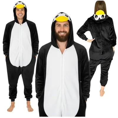 Obrázok produktu pre Kigurumi pyžamo pre ženy a mužov, kostým, tučniakový odev, darček, L