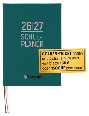 Produktbild von Betzold Design-Schulplaner, Hardcover, DIN A4 plus, Schuljahr: 2026/2027