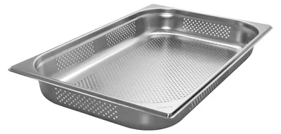 Produktbild von GN 1/1 Gastronormbehälter GN-Behälter Edelstahl 8,5 Liter Tiefe 65mm GELOCHT
