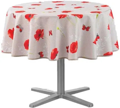 Zdjęcie produktu dla Okrągły obrus – odporny na plamy – w jednym kawałku – 180 cm – poliester
