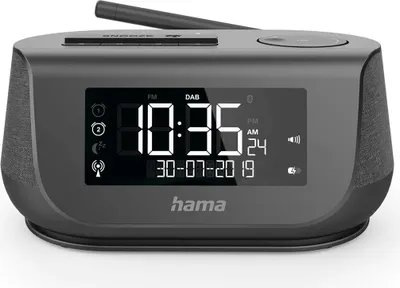 Produktbild von Hama Digitale klokradio DR36SBT, FM/DAB/DAB+/Bluetooth grijs