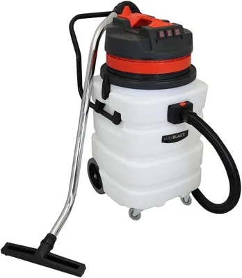 Immagine prodotto di Aspirapolvere industriale da 90 litri, adatto per aspirare liquidi e polveri. Aspirapolvere per uso professionale, ideale per la pulizia di pavimenti e ambienti industriali. Potenza: 3000W. Include accessori