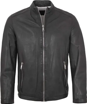 Produktbild von Milestone - Herren Lederjacke Lammnappa aschgrau : 50