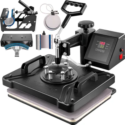 Produktbild von VEVOR Transferpresse  6 in 1 Heißpresse Maschine 38x30cm T-shirt Presse Maschine Hitzepresse Maschine DIY Heat Press mit Digitaler LED-Temperatur- und Zeitcontroller