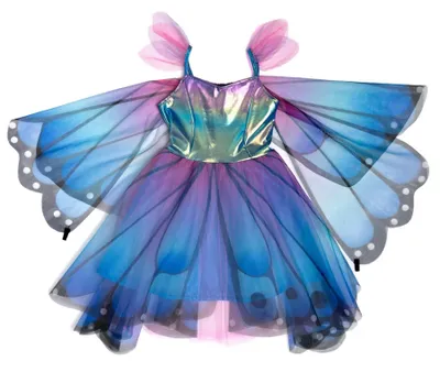 Produktbild von Butterfly Twirl Kleid mit Flügeln und Haarreif, für 7-8 Jahre