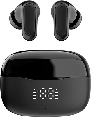 Produktbild von INF SP18 Schwarze Bluetooth-Ohrhörer: Kabellos 5.3, Lange Akkulaufzeit