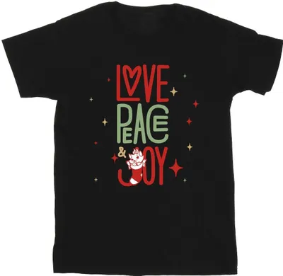 Produktbild von Disney - "The Aristocats Love Peace Joy" T-Shirt für Herren BI11866 (XL) (Schwarz)