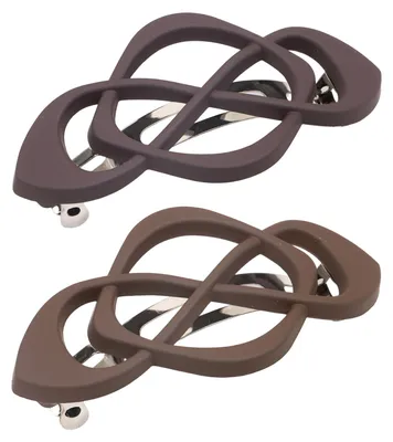 Produktbild von 2 Vintage-Haarspangen im französischen Stil, Haarclips für Damen und Mädchen, mattes Finish, Haarnadeln, Haaraccessoires