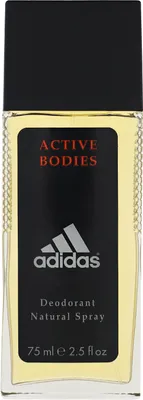 A product shot of an Adidas deodorant spray.
