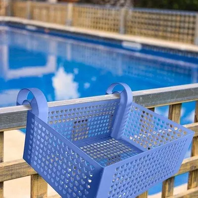 Produktbild von Blauer Schwimmbecken-Opbehalter, 40x36x15cm, platzsparend