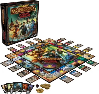 Image de Monopoly D&D the Movie, jeu de société, 2-6 enfants, multicolore
