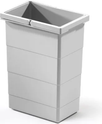 Produktbild von Hailo Inneneimer 1075959 hellgrau 8,5 Liter 226 x 156 x 295 mm 2 Henkel