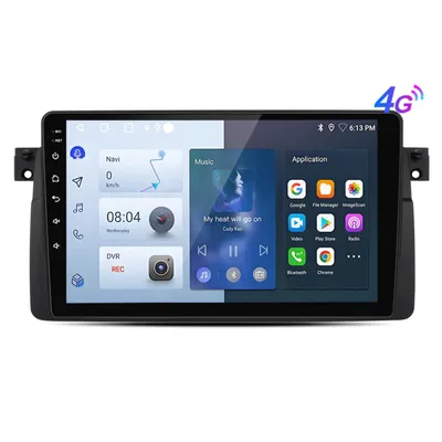Image de Navigation encastrable Carplay Android13 DAB radio 8core Pour BMW 3 Series E46 1998-2006 GPS 9''Navi BT SWC WIFI 2DIN 6+128G 4G