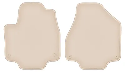 Produktbild von DURBAN Beige Velours-Fußmatten vorne für Chrysler Pacifica II 7-Sitzer (2017-)