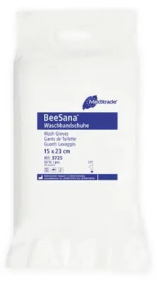 Produktbild von Meditrade - BeeSana® - Waschhandschuhe - 15 x 22 cm - 50 Stk.