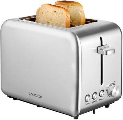 Produktbild von Concept TE2050, 2 Scheibe(n), Edelstahl, Edelstahl, Tasten, Drehregler, 950 W, 0,8 m