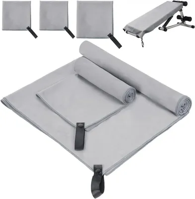 Produktbild von Mikrofaser Handtücher Set 3-teilig, 160x80 cm, für Fitness
